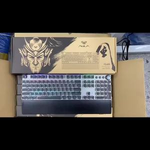 Wolf Spider F2088/F2058 Electroplated Version Mixed Light Green Axis Mechanical Keyboard Metal Multi-Backlight E-Sports Gaming Keyboard