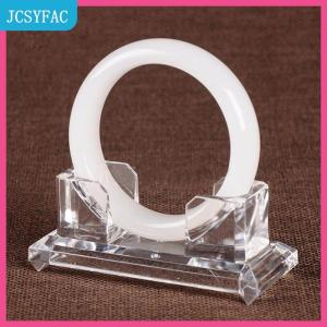 JCSYFAC Trong suốt Acrylic Vòng đeo tay hiển thị giá Bangle tổ chức Lưu trữ chủ đứng
