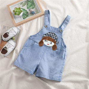 IENENS Summer 1PC Kids Baby Girls Jumper Clothes Clothing Short Trousers Toddler Infant Pants Denim Shorts Jeans Overalls Dungarees 1 2 3 Years