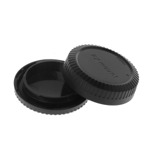 Rear Lens Body Caps Camera Cover Dust for Protective Plastic Black