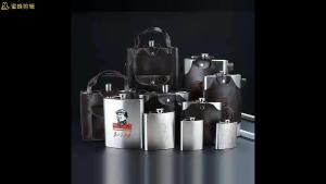 LZD  Stainless Steel 10 Catty Russian Portable 178 Ounce Flat Wine Pot 5 kg Thick Kettle