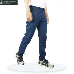 Quần jean nam chất bò đẹp trơn ống suông trung niên big size VNO28