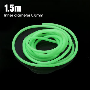 1.5m Green Soft Silicone Fishing Luminous Tube 0.8/1/1.5/2mm Fishing Hook Line Luminous Tube Light Fishing Accessories