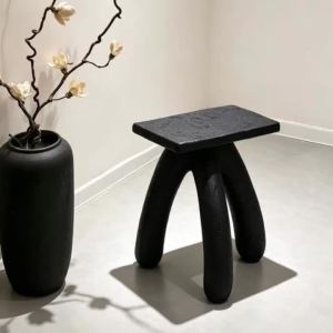 FFBH Low Stools Nordic Simple Chairs Small Coffee Tables Single Person Chairs Shoe Changing Stools Modern Living Room Furniture 9H4B3