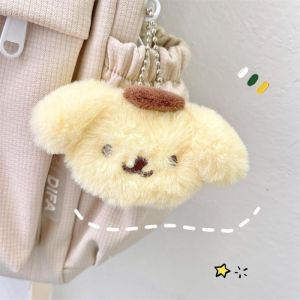 Hello Kitty My Melody Kuromi Plush Keychain Kawaii Sanrio Accessories Cartoon Plush Toy Bag Ornaments Keychain Childrens Gifts