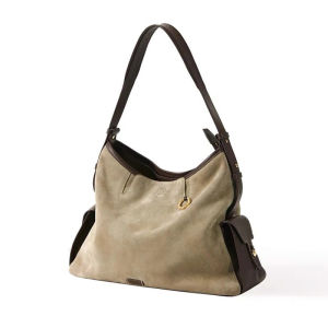 New song Tracing a journey hobo Suede leather large-capacity crossbody laptop bag with a high-end feel
