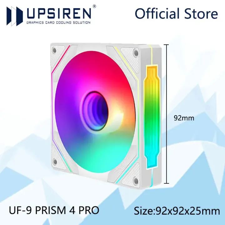 Quạt máy tính UPSIREN UF-9 PRISM 4 PRO, 92mm ARGB, 4 chân PWM, quạt làm ...