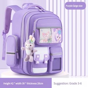 【Free gifts】2025 Multi pocket Waterproof Children School Bags For Girls Boys Kids Backpack Orthopedic Backpack schoolbag Primary School backpack Book Bag