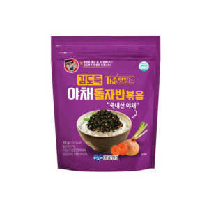 Kim & Kim Kim Doduk Vegetable Stir-Fry with Stone Seaweed 35g | Korean Seasoned Seaweed Snack | Crispy & Savory | HACCP Certified | Ready-to-Eat