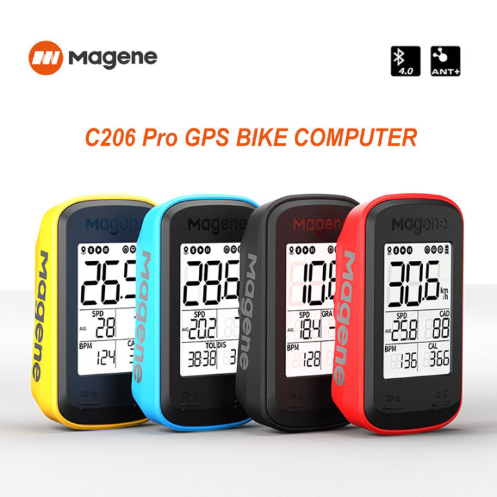 Magene C206 Pro Bike speedometer wireless water proof IPX6 Rechargeable Bike Computer