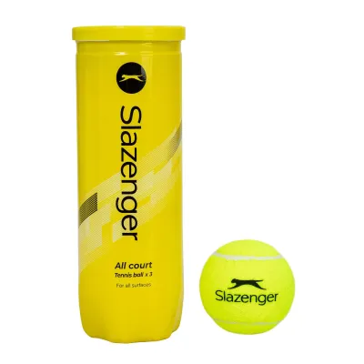 Slazenger Unisex Adults Club All Court Tennis Balls(Yellow)- Sports Direct One Size