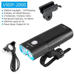 Đèn Trước Xe Đạp GACIRON V9 Đèn Led Sạc Usb 550/850/2000 Lumen Chống Nước IPX6 Dành Cho Hoạt Động Đạp Xe Ngoài Trời