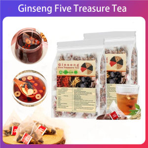 SG STOCK 10g*25 Bags Ginseng Five Treasure Tea For Home Office Outdoor Travel