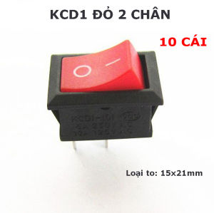 Combo 10 Công tắc rocker KCD1 6A 250V 15x21mm