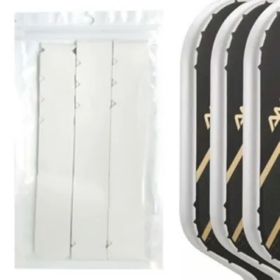 3Pcs Pickleball Racket Edge Sticker DIY Black Frame Protective Tape Creative Disassembly Pickleball Racquet Sticker Reduce Impact And Friction Prevention Frame Protective Tape