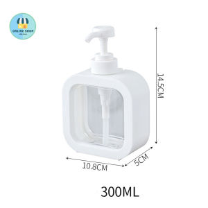 OnlineStore ขวดปั๊ม ขวดปั๊มแบบพลาสติก สำหรับใส่ครีมอาบน้ำ น้ำยาต่างๆ 300ML/500ML