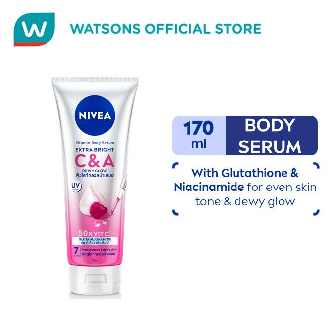 NIVEA Extra Bright Body Serum with Glutathione Niacinamide and Vitamin C&A, 170ml | Lazada PH NIVEA Extra Bright Body Serum with Glutathione Niacinamide and Vitamin C&A, 170ml | Lazada PH