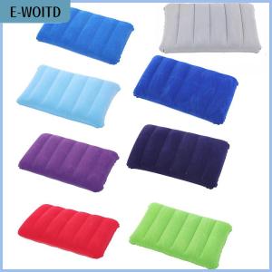 【E-WOITD】 47x30cm Portable Folding Air Inflatable Pillow Outdoor Travel Home Soft Pillow