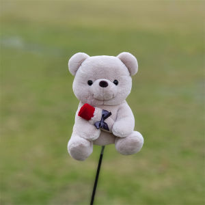 [Junqihub]Dễ thương Gấu Gậy Đánh Golf Driver headcover Fairway gỗ lai Head Cover Putter vồ Bìa thả vận chuyển