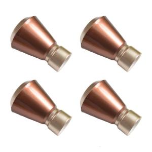 Nghệ thuật đơn giản lấy cảm hứng từ đầu RÔ-TUYN mũ linh hoạt Thanh treo rèm finials cho rèm cửa thêm một chạm thanh lịch cho không gian sống