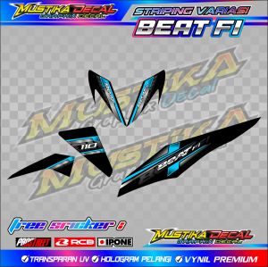 STRIPING VARIASI HONDA BEAT FI / STICKER LIST VARIASI MOTOR HONDA BEAT FI