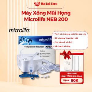 Máy Xông Mũi Họng Phun Khí Dung MICROLIFE NEB200 Chính Hãng Bảo Hành 3 Năm