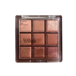 Pearlescent Matte Shimmer Eyeshadow Palette - 9 Earth Color Chocolate for Delicate Makeup Repair tray Payday 0ffer Eyeshadow Plate Nine Color Pearlescent Glitter pearlescent matte