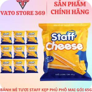 Bánh mì kẹp phủ phô mai STAFF cheese gói 65g