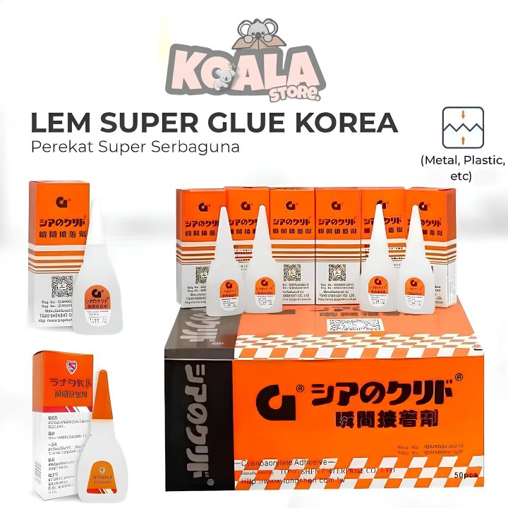 [COD] 4 BOX Lem Korea G Asli Lem Setan Super Glue Original Lem Cair ...