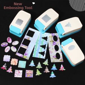 STMEN Labor Saving Stamp Border Punch Large Size DIY Embossing Machine Punches Maker Handmade Toothed Puncher Embosser Scrapbooking
