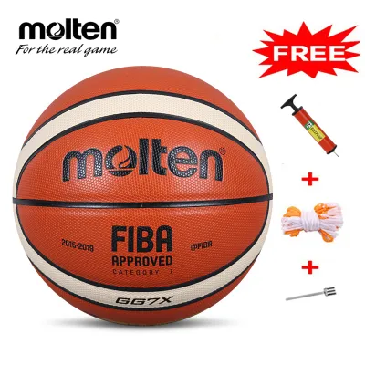 Molten basketball ball GG7X GQ7X BG4500 BG5000 Indoor/Outdoor Basketball PU Leather Size 7# FIBA official Approved match basketball Training Equipment Ball Free needle/mesh bag/air pump