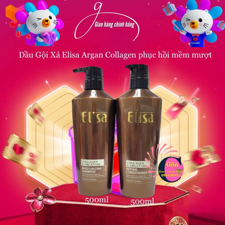 Dầu Gội Xả Dưỡng Sinh Kích Thích Mọc Tóc Elisa Chính Hãng 500ml