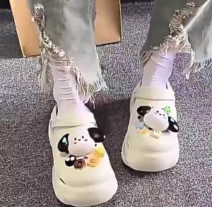 WomenS New Thick-Soled Clog Sandals Height-Increasing Non-Slip Fashionable Beach Slippers For Outdoor Wear In Summer