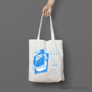 CISEL Tote Bag THICK Canvas Bag Wave to Earth Rock Indie Band Size 30x40 Cisel Collection