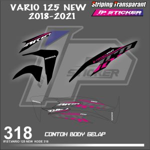 VARIO 125 NEW 2018-2021 (COD) STIKER STRIPING MOTOR HONDA VARIO 125 NEW  HOLOGRAM DAN TRANSPARAN