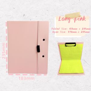 Foldable Clipboard Long to A5 Foldable Folder Portable Pocket Size Paper Organizer Foam Waterproof Writing Pad