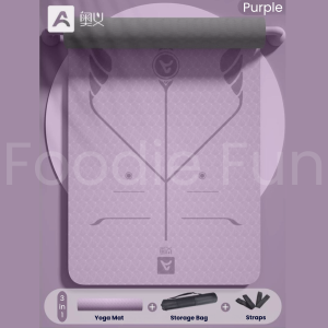 瑜伽垫Yoga Mat 183x80x0.8cm Anti slip/Odorless/Extra thick  女专业防滑加宽加厚初学者健身垫加长舞蹈垫子地垫家用 专业防滑 加宽 环保无味