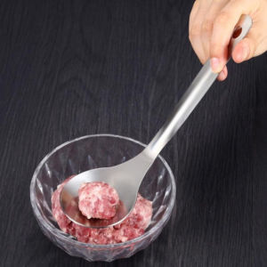 (BISA COD) PROMO SENDOK CETAKAN BAKSO STAINLESS & SENDOK PEMBUAT BAKSO ANTI LENGKET