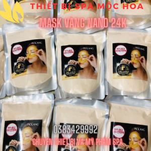 Mặt nạ Collagen Vàng 24K Bột Vàng Nano Mask dẻo Collagen lột cả mặt