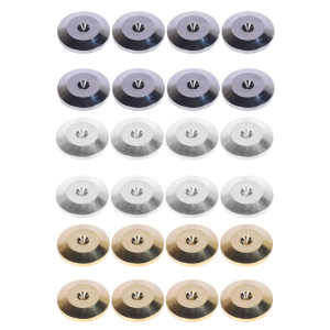 8Pack 25x5mm Aluminum Alloy Speaker AMP Isolation Feet Mat Floor Base Pad For Turntable DAC Radio Cabinet