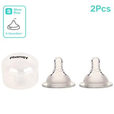 Phanqy 300ML Wide Neck Baby Bottle PPSU With Anti-Colic Silicone Teat With Handle BPA-Free