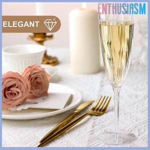 【Enthusiasm】🌟🌟【Hot Sale】🎈 แก้วแชมเปญพลาสติกแบบใช้แล้วทิ้ง1 2ชิ้นเหมาะสำหรับงานแต่งงานงานปาร์ตี้และงานปาร์ตี้ชาวเวอร์ถ้วยใสของขวัญ
