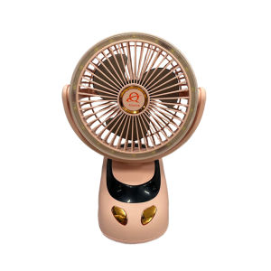 New Portable Clip-On Mini Desk Fan with Type-C Rechargeable Battery and Night Light
