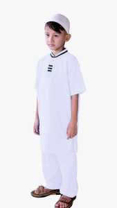 Baju Koko Anak Laki Laki Model Lis Jubah Pria Gamis Pria Bonus Peci