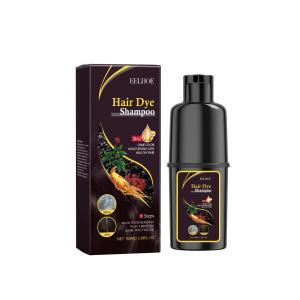 EELHOE Black Hair Coloring Shampoo (Brown) Herbal Extract Plant Extract Moisturizing Care Household Scalp Cleansing Hair Shampoo