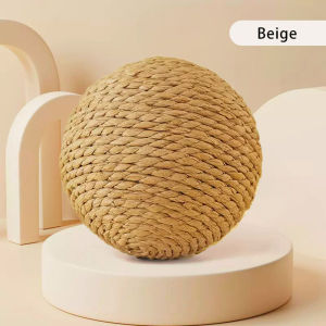 8-10CM Interactive Sisal Cat Scratching Ball Toy For Kitten Teeth Cleaning Anti Bite Cat Ball Sounding Toy Pet Supplies