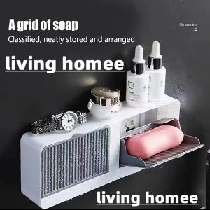 Plastic wall mounted soap box shelf for Household use