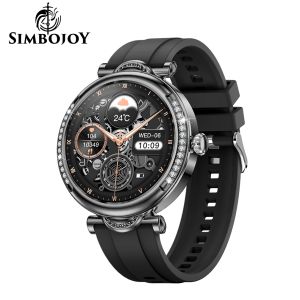 Simbojoy SmartWatch CF32 Jam Tangan Wanita AOD AMOLED Bluetooth Call Custom Wallpaper Smartwatch Wanita Menstrual Cycle Mini Game