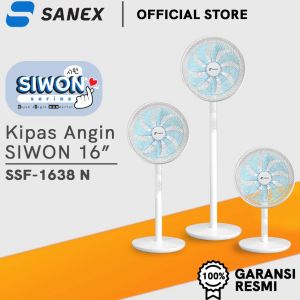 Sanex Kipas Angin Berdiri / Meja / Lantai 3 in 1 - 16 inch - Siwon SSF1638 - FREE ONGKIR Jabodetabek