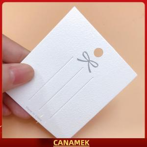 Miễn phí vận chuyển✨ 50 cái thẻ kẹp tóc màu trắng đính Thẻ cung hiển thị Thẻ các tông đóng gói giấy